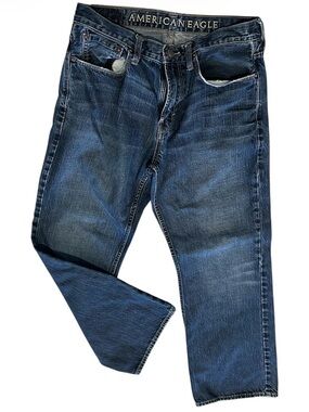 American Eagle Outfitters Men’s Dark Blue Bootcut Jeans size 34/30